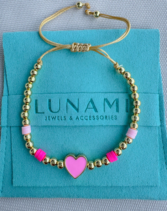 Pink Heart Bracelet