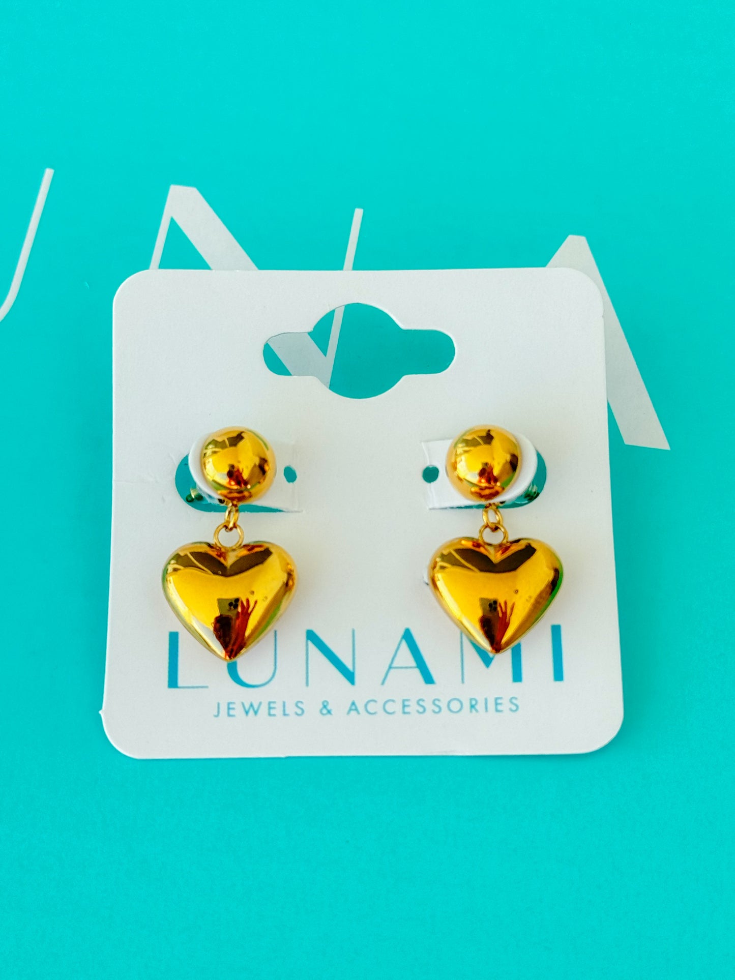 Gold Heart Earrings