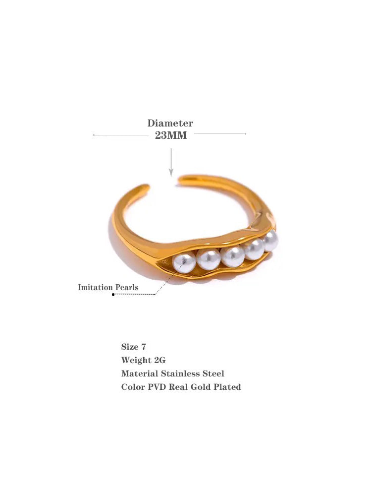 Pearl Gold Ring